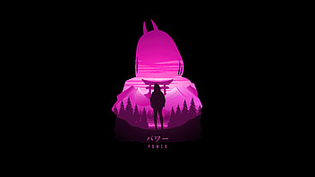 Chainsaw Man — Power Silhouette HD wallpaper