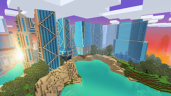 Minecraft Modern City: Build Futuristic House HD wallpaper