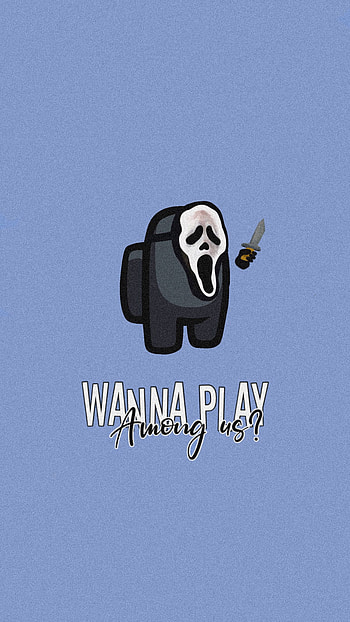 AmongUs, amongus, blue, ghostface, scream, 9:16 HD phone wallpaper