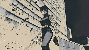 Maki Zenin — Jujutsu Kaisen S3 Gruvbox, Gruvbox, Jujutsu Kaisen 3rd Season, Maki Zenin, Manga HD wallpaper