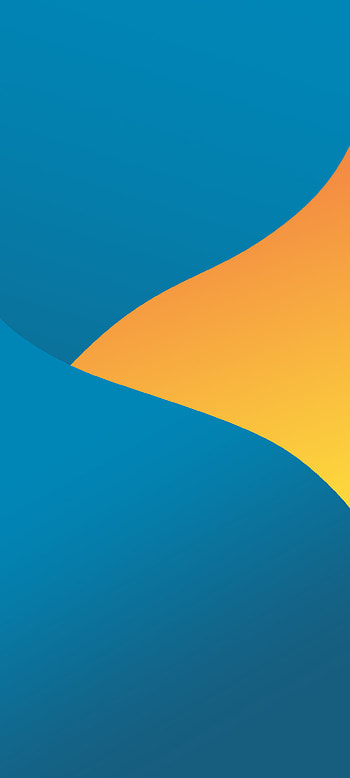 Mix-1, orange, electric blue, homescreen, , gradient, yellow, simple, lockscreen HD phone wallpaper