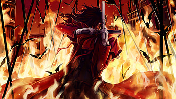 Hellsing, Anime , Gothic style, Dark HD wallpaper
