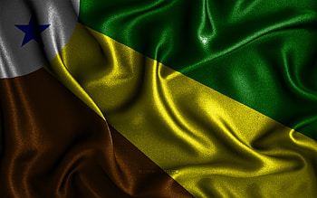Parauapebas flag, , silk wavy flags, brazilian cities, Day of Parauapebas, Flag of Parauapebas, fabric flags, 3D art, Parauapebas, cities of Brazil, Parauapebas 3D flag HD wallpaper