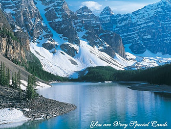 For You Candi, trees, mountains, lake, snow HD wallpaper
