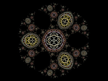 Abstract, Patterns, Circles, Fractal HD wallpaper