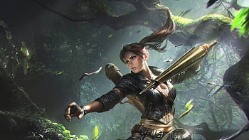Shirley Yang , warrior, fantasy-girls, games, artist, artwork, digital-art, artstation HD wallpaper