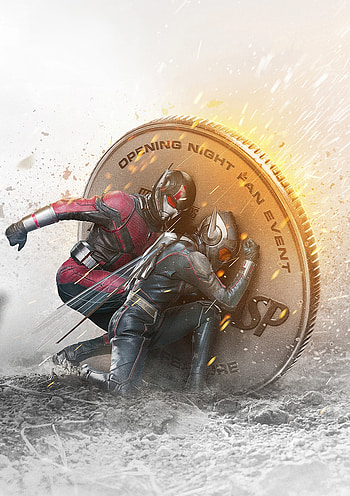 Ant-man and The Wasp, behind coin, action movie, 2018 HD phone wallpaper