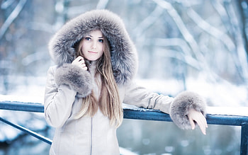 Cold, fur, model, hair HD wallpaper