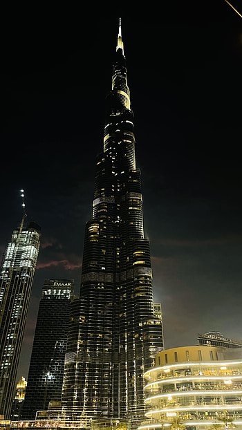 Burj Khalifa, sky, city, dubai HD phone wallpaper