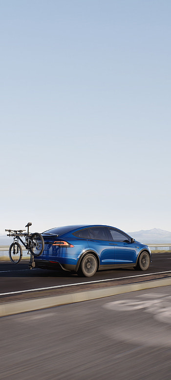 vehicle, Tesla Model X Plaid HD phone wallpaper
