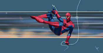 Spider Boy , spiderman, superheroes, artwork, digital-art, deviantart HD wallpaper