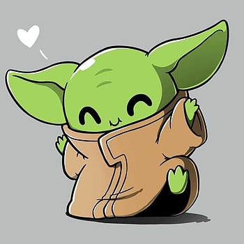 Cute Baby Yoda Drawings, Chibi Baby Yoda HD phone wallpaper