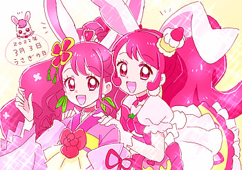 Nodoka Hanadera & Usami Ichika, Usami Ichika, Nodoka Hanadera, Cure Whip, Cure Grace, Anime, Healin' Good PreCure HD wallpaper