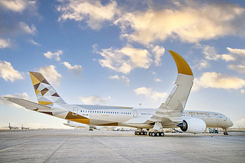 Etihad Airways, Inaugural flight, A350 in operation, Aerotelegraph HD wallpaper