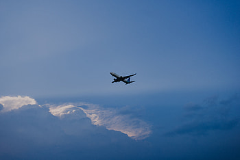 Sky, Clouds, Minimalism, Flight, Plane, Airplane HD wallpaper