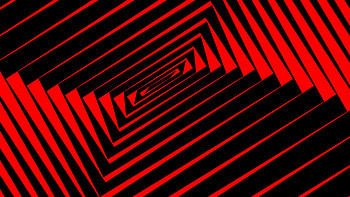 Red phenomenal edges, fractal HD wallpaper