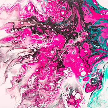 Abstract, Pink, Waves, Divorces, Paint, Liquid, Fluid Art HD phone wallpaper