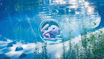 Mew /Background, Anime, underwater, Pokemon, Mew (Pokémon) HD wallpaper
