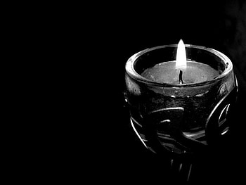 Candle, black, new, light HD wallpaper
