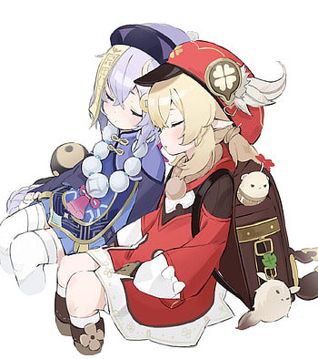 Klee & Qiqi, Genshin Impact, Anime game, Anime HD phone wallpaper