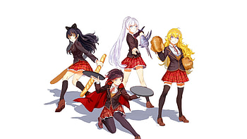 Anime RWBY Yang Xiao Long Ruby Rose (character) Weiss Schnee Blake Belladonna HD wallpaper