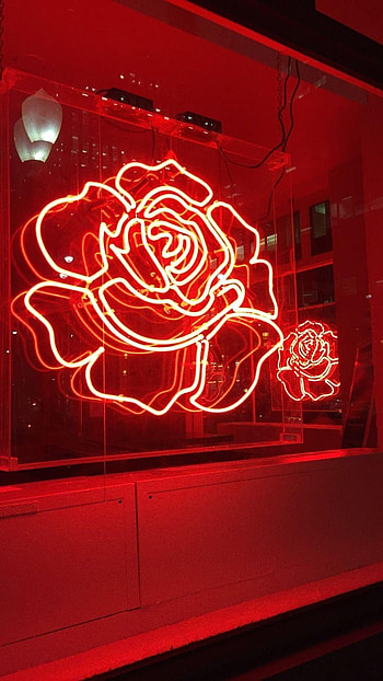 Red Aesthetic, Neon Light HD phone wallpaper