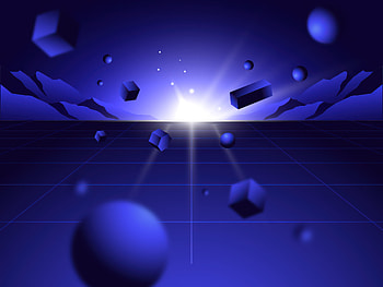 Retro Blue Zones Abstract , abstract, artist, artwork, digital-art, behance HD wallpaper