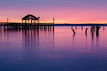 Virginia Travels - Lake reflection, Sunset sky, backgrounds HD wallpaper