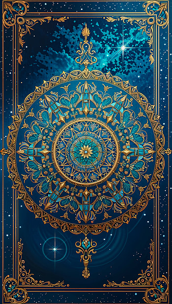 Cosmic Harmony Mandala, cosmic, mystical, mandala, spiritual, universe HD phone wallpaper