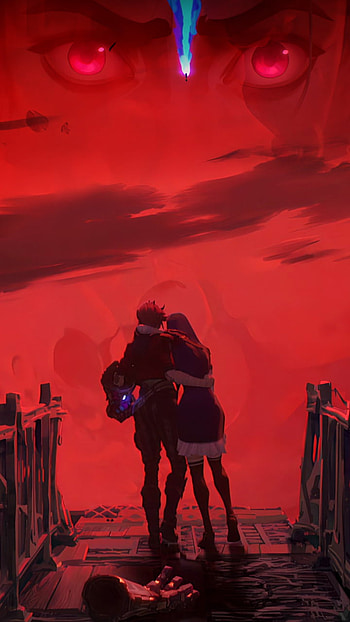 Enemy, Vi, League of Legends, LoL, Arcane, Jinx, Caitlyn HD phone wallpaper