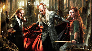 Thranduil, Battle of the Five Armies, Epic confrontation, Dazzling visuals HD wallpaper