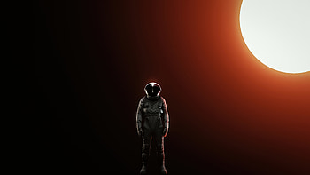 Alone Astronaut , astronaut, dark, artist, artwork, digital-art HD wallpaper