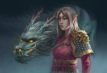 Dragon girl, superb, kikicute, frumusete, fantasy, art, gorgeous, dragon, girl, armor HD wallpaper