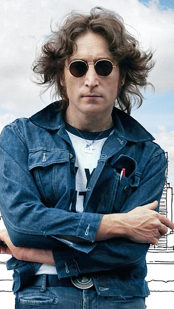 John Lennon, Celebs, Iconic portrait, Signature glasses HD phone wallpaper