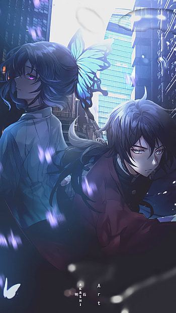 Shinobu e Tomioka, zenitsu, Anime, inosuke, Nezuko, kimetsunoyaiba, demonslayer, Tanjiro HD phone wallpaper