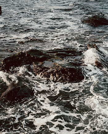 Nature, Water, Stones, Sea, Waves, Foam, Stormy HD phone wallpaper