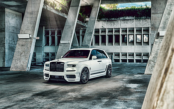 2021, Rolls-Royce Cullinan, exterior, front view, SUV, new white Cullinan, Cullinan tuning, luxury cars, Rolls-Royce HD wallpaper