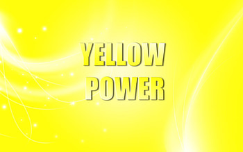 Yellow Power, logo, fantasy, yellow HD wallpaper