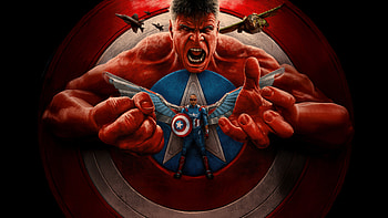 Captain America X Hulk Guardians Of Justice, captain-america-brave-new-world, superheroes, artwork, art, digital-art, captain-america, anthony-mackie, red-hulk HD wallpaper