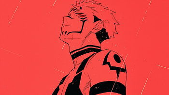 : Sukuna in Red - Jujutsu Kaisen, Anime, Jujutsu Kaisen, Sukuna (Jujutsu Kaisen), red, red anime HD wallpaper