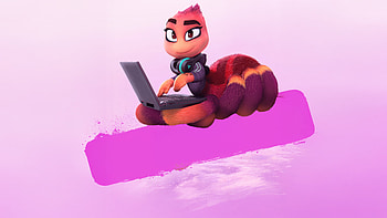 The Bad Guys 2 — Ultra : Pink Laptop Worm, The Bad Guys 2 HD wallpaper