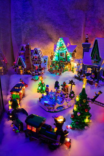 Lego, Christmas Village HD phone wallpaper