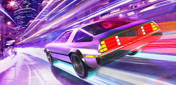 Synthwave Mid Night Run Delorean , delorean, cars, artist, artwork, digital-art, retrowave, synthwave HD wallpaper