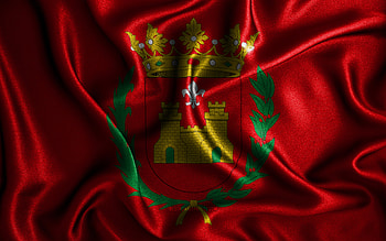 Elda flag, , silk wavy flags, spanish cities, Day of Elda, Flag of Elda, fabric flags, 3D art, Elda, cities of Spain, Elda 3D flag HD wallpaper