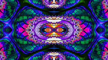 Trippy Psychedelic Fractal, trippy, psychedelic, aesthetic, Abstract, fractal HD wallpaper