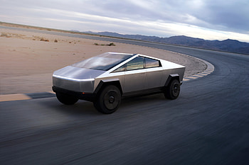 Prototype of the Tesla Cybertruck, tesla, highway, prototype, truck HD wallpaper
