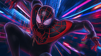 Artwork Spider Man Miles 2020, spiderman, superheroes, artwork, artist, artstation HD wallpaper