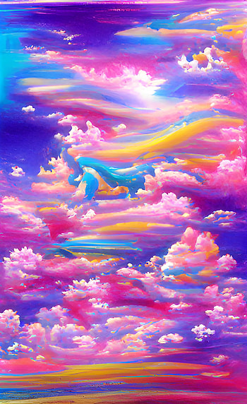 Psychedelic Sky, atmosphere, orange HD phone wallpaper