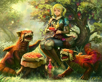 Fantasy World, Women, world, CG, Fantasy HD wallpaper
