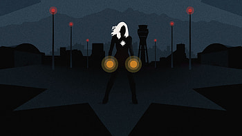 Captain Marvel Minimal Poster, captain-marvel, superheroes, movies, poster HD wallpaper